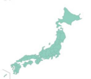free画像,日本地図,ブルー